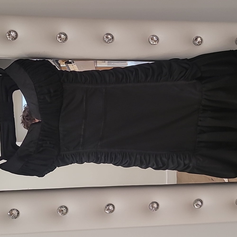 Mustard seed Black mini dress